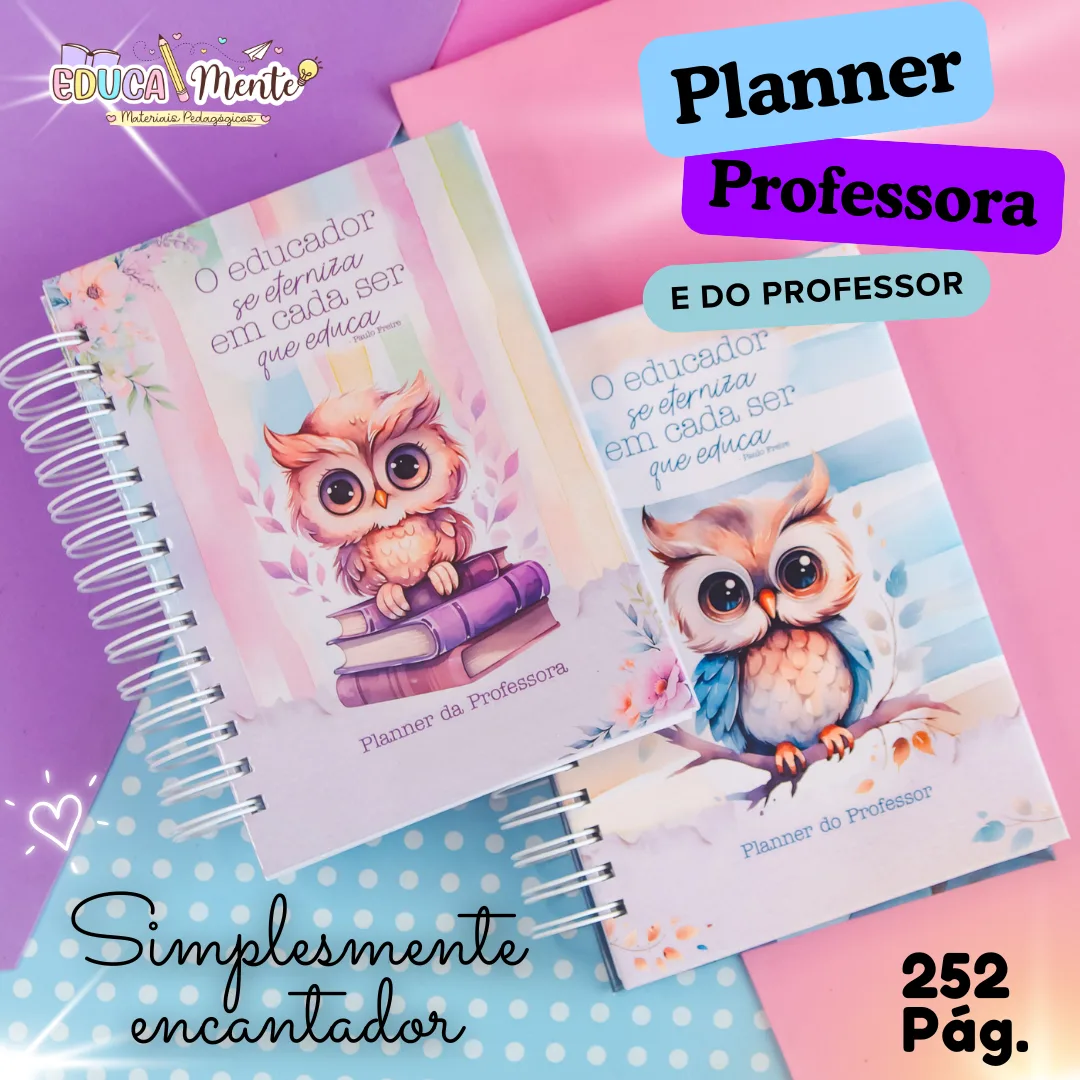 PLANNER DA PROFESSORA E DO PROFESSOR