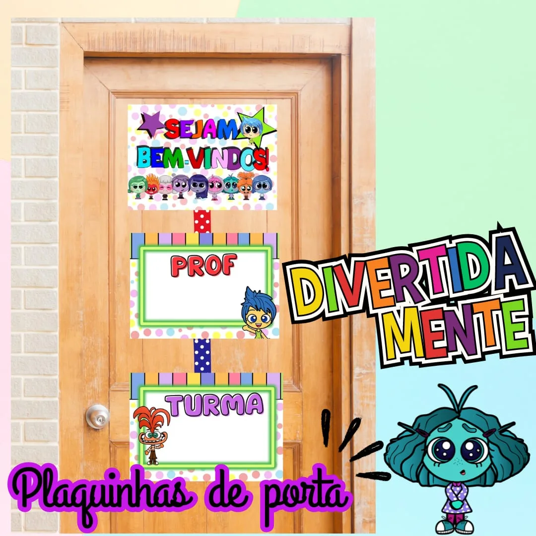 PLAQUINHA DE PORTA - DIVERTIDAMENTE