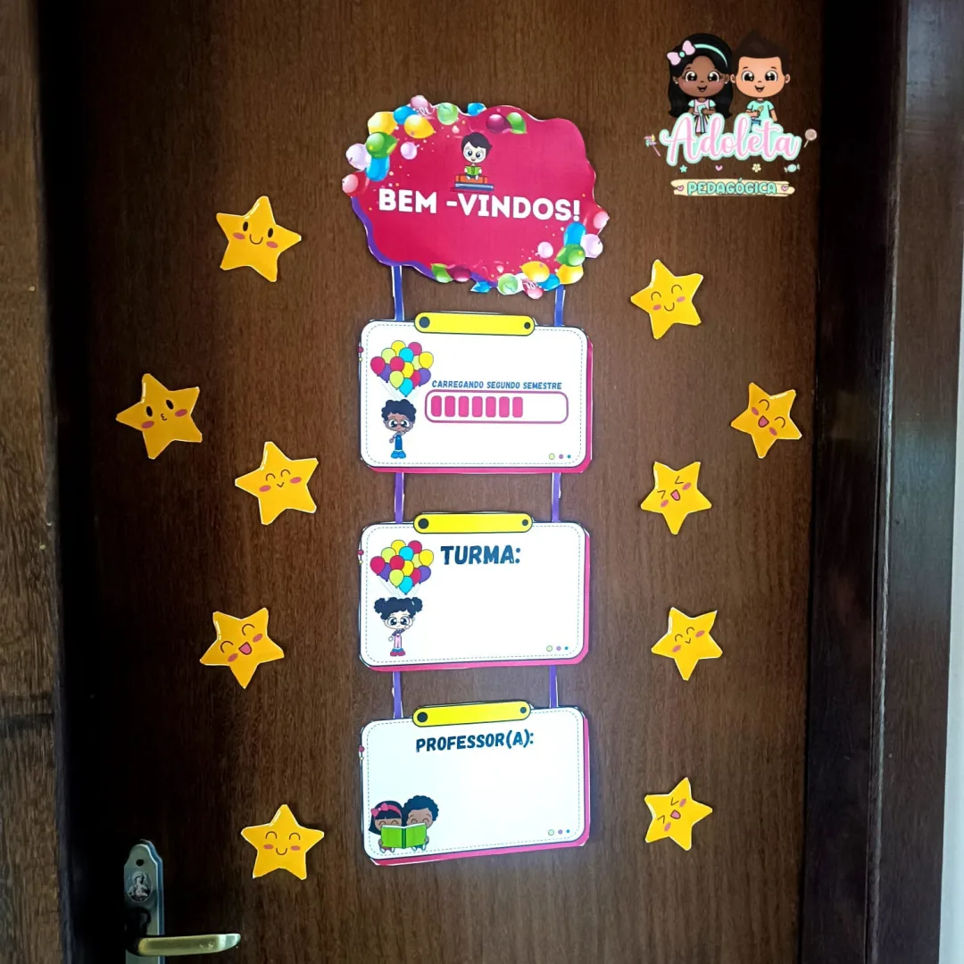 Plaquinha para Porta Bem Vindos (segundo semestre)