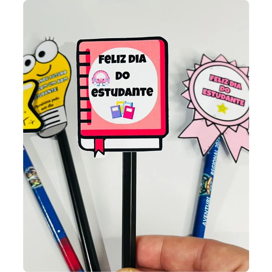 Ponteiras Dia do Estudante para Imprimir - PDF