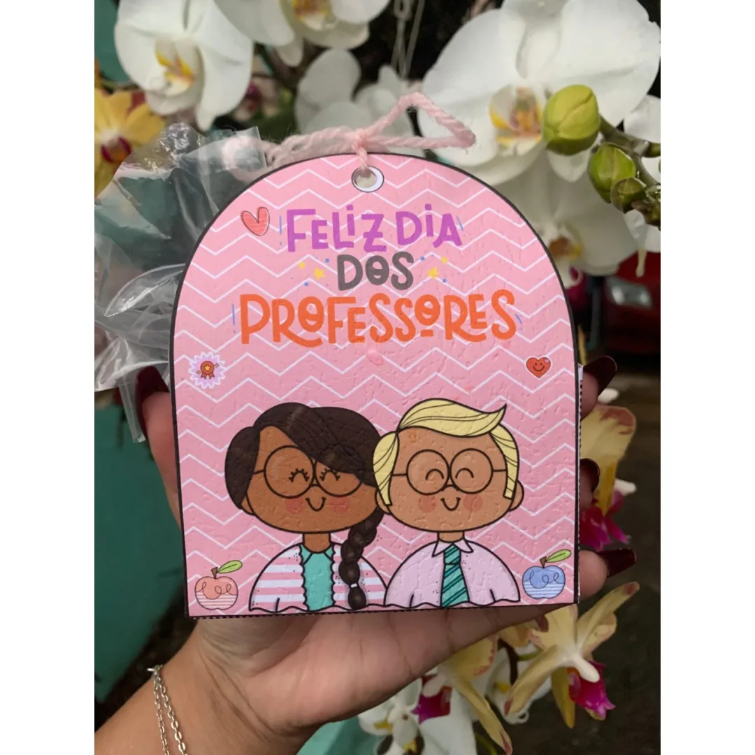 Porta Bombom Dia dos Professores — Pronto para Imprimir