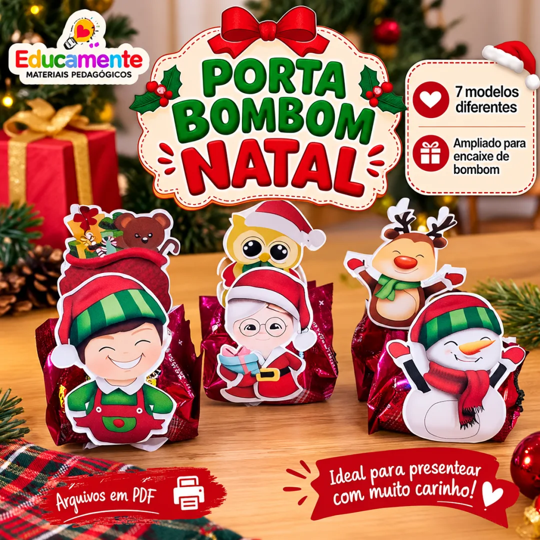 🎄 PORTA BOMBOM NATAL 🎅🏻