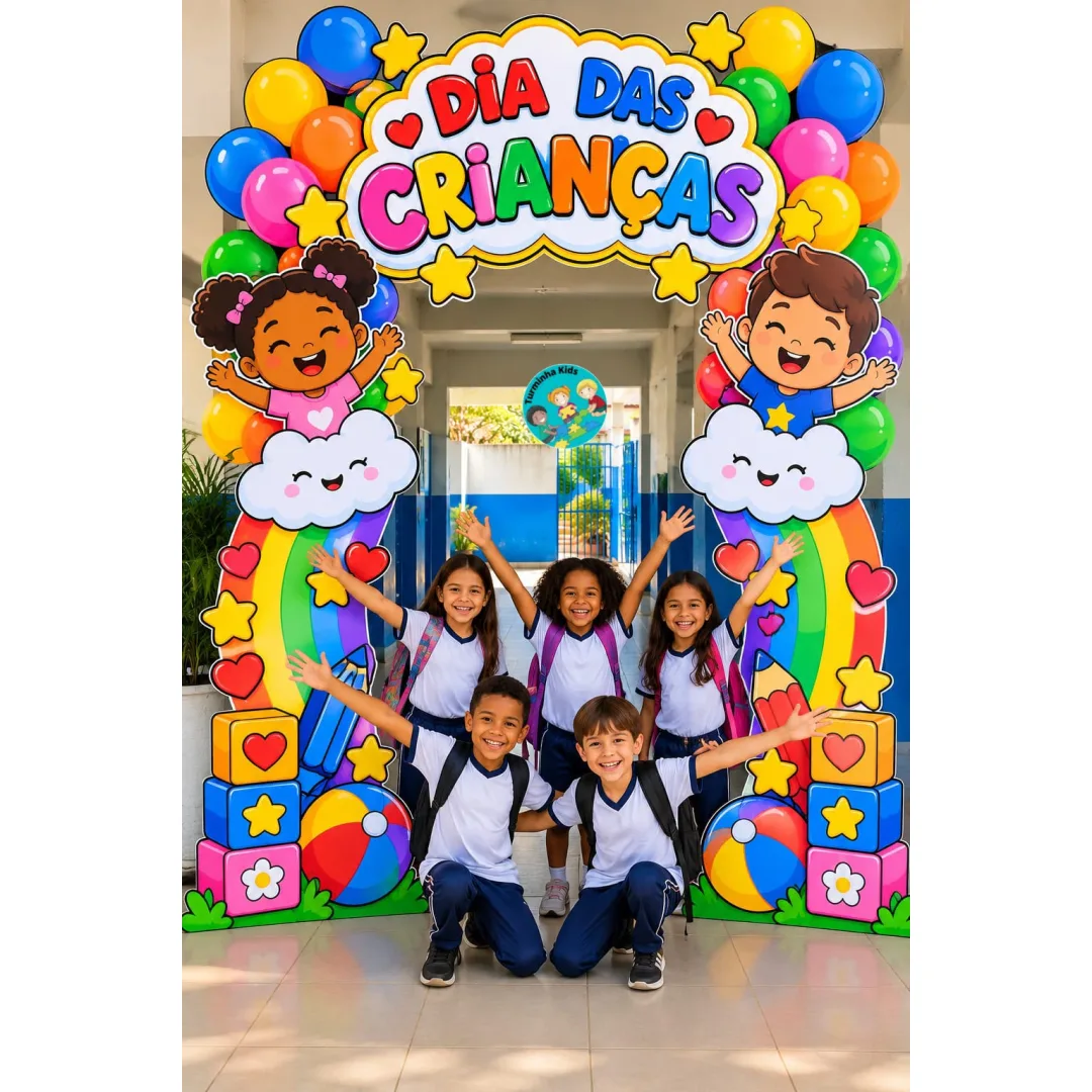 🎈✨ *PORTAL DIA DAS CRIANÇAS*✨🎈 💰8,00 Transforme a entrada da escola em um espaço cheio de alegria e cor para comemora