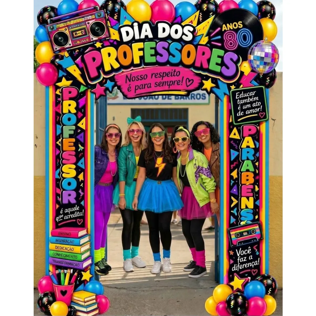 🍎✨ PORTAL DIA DOS PROFESSORES ✨🍎  Uma decoração especial para homenagear aqueles que transformam vidas através da educ