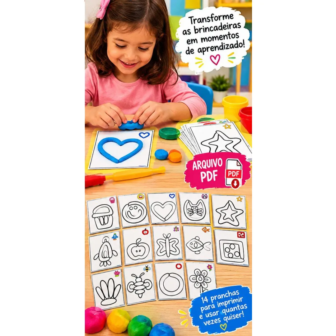 Pranchas para massinha PDF Ed infantil e fundamental 