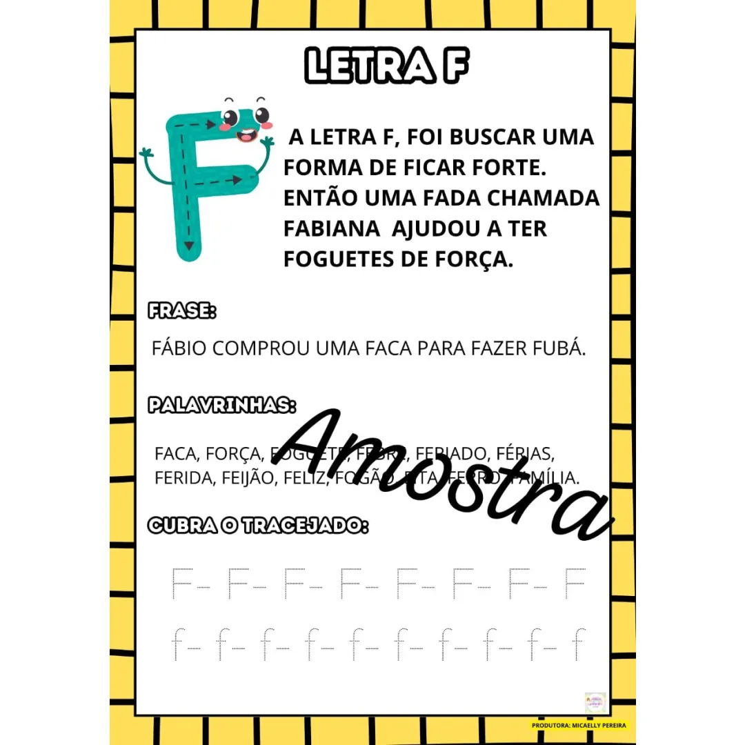 Prof° Mikaelly Fichas de Leitura — Pronto para Imprimir