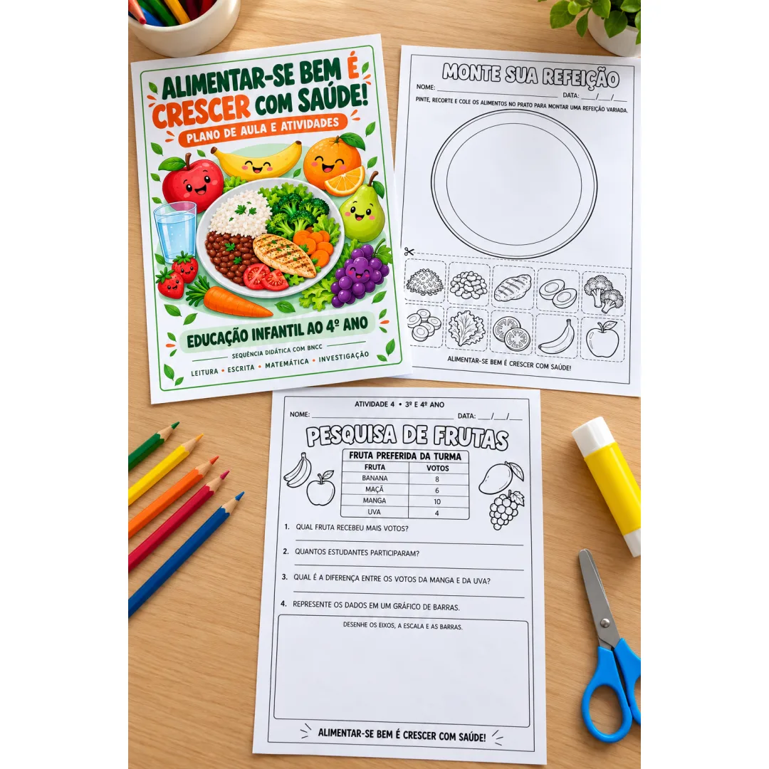 Projeto Alimentação Saudável - 4º Ano - Ciências - PDF