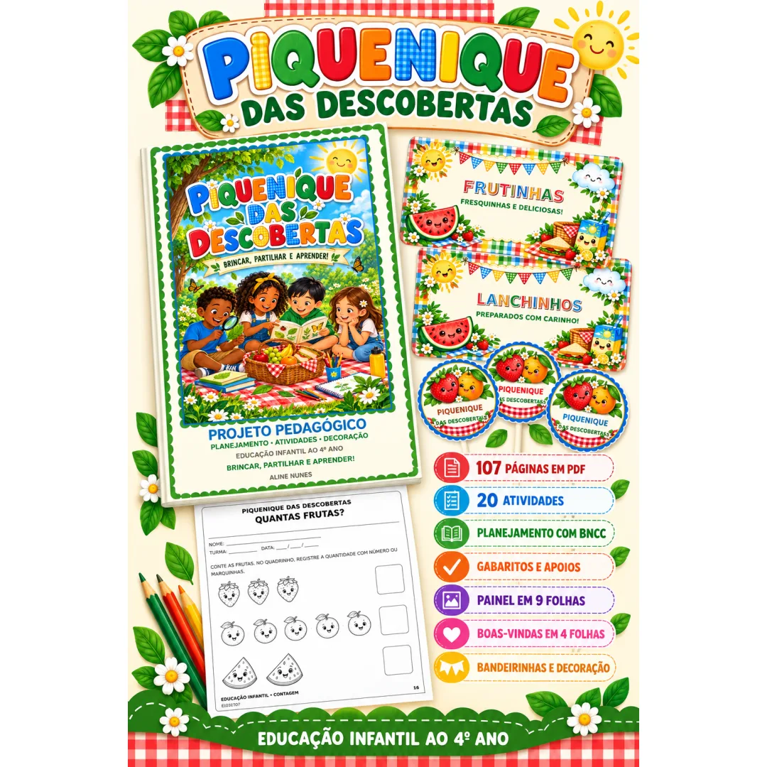 Projeto Piquenique das Descobertas BNCC - Educação infantil PDF