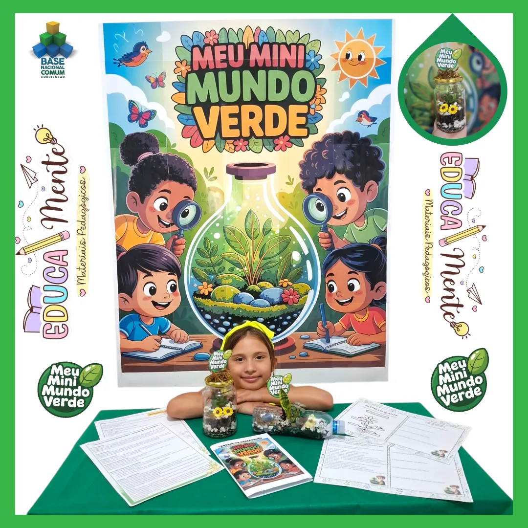 🪴 PROJETO TERRÁRIO: Meu Mini Mundo Verde 🪴MATERIAL INCRÍVEL