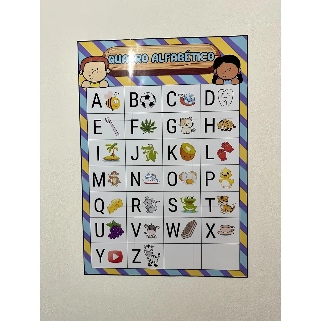 Quadro Alfabético — Cartaz Ampliado e A4 para Educação Infantil e 1º Ano