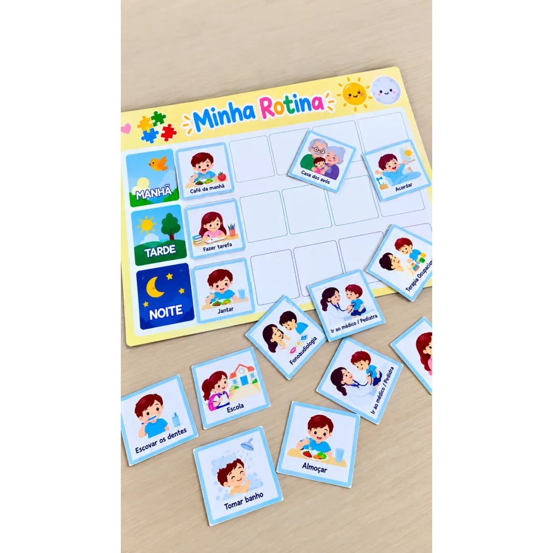 Quadro de Rotina Diária em PDF - Educação Infantil