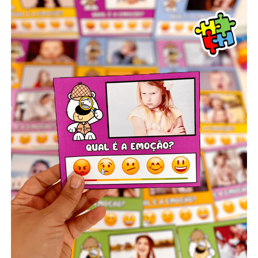 Qual é a Emoção? - 20 Fichas para Educação Especial em PDF