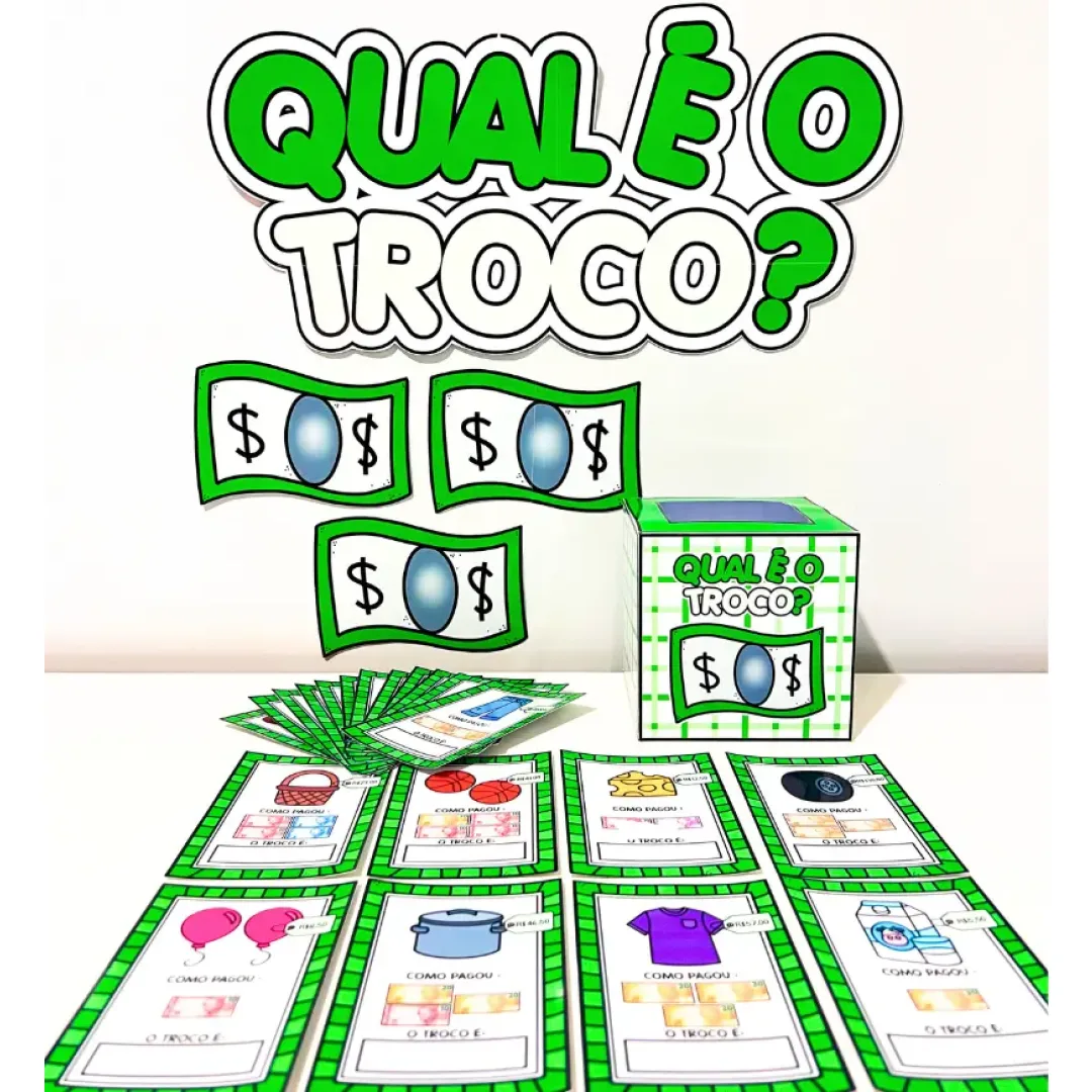 Qual é o Troco? | Atividade Matemática em PDF