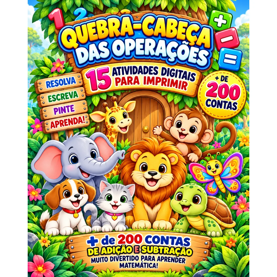 Apostila Quebra Cabeça das Operações 1º ao 3º Ano em PDF