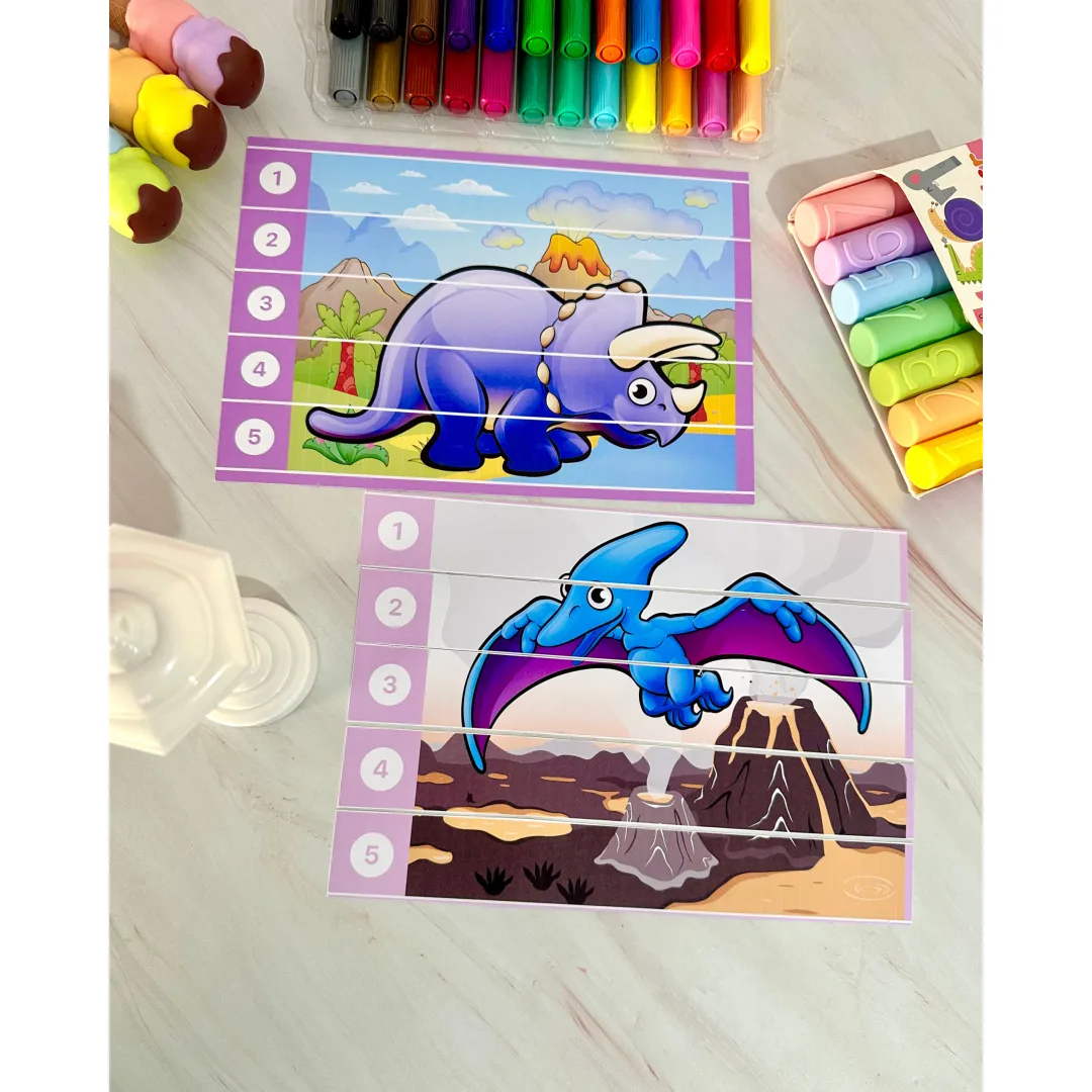 Quebra-Cabeça Dinossauro PDF – Atividade Educativa para Educação Especial e Desenvolvimento Infantil