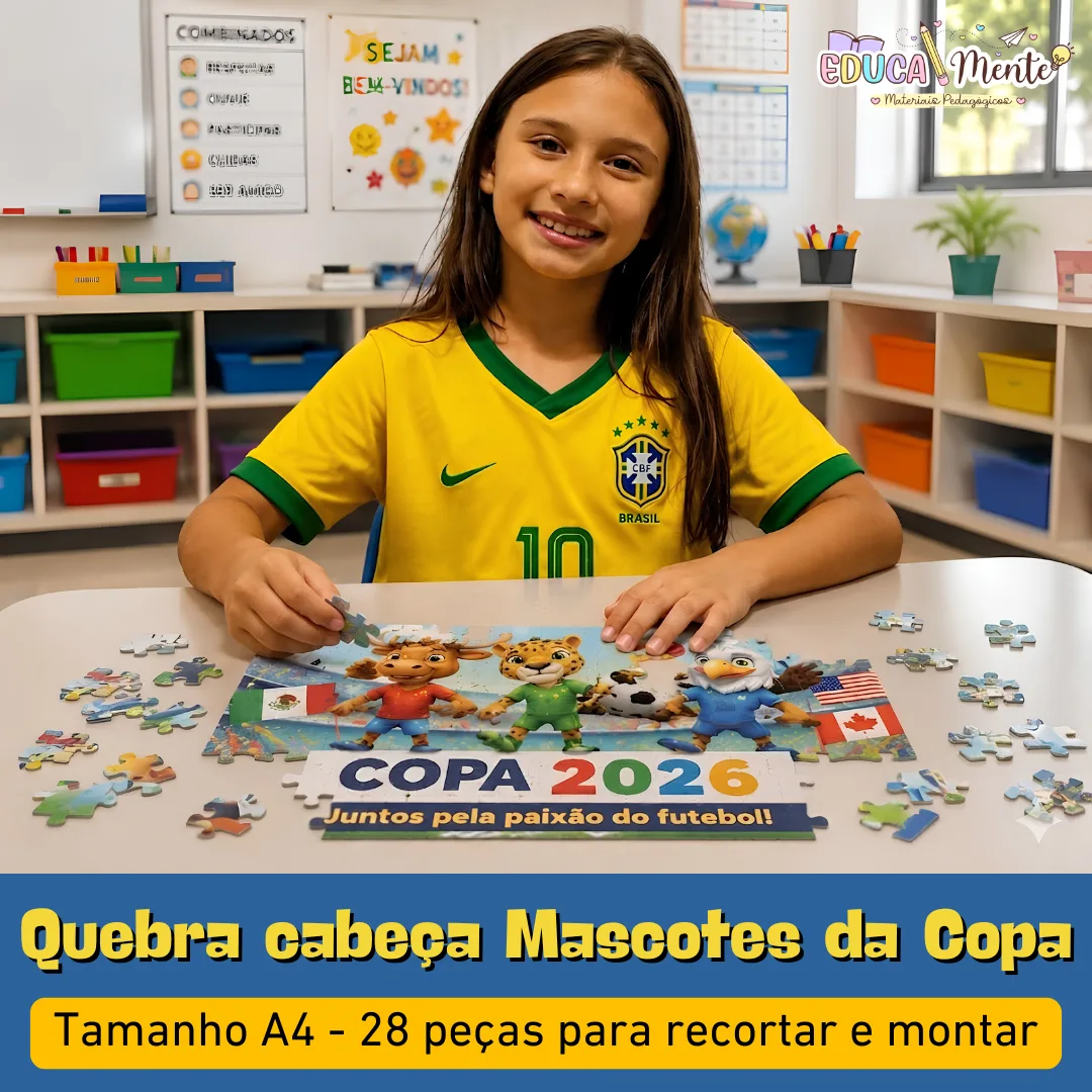 ⚽🧩QUEBRA-CABEÇA MASCOTES DA COPA 2026🧩⚽