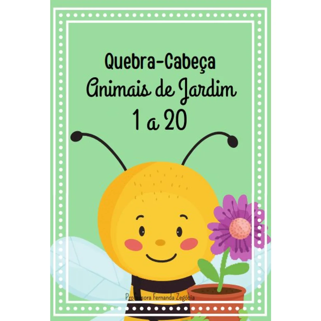 Quebra-cabeça Numerais animais de Jardim