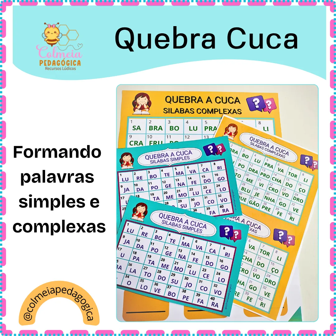 Quebra-Cuca das Sílabas Simples e Complexas