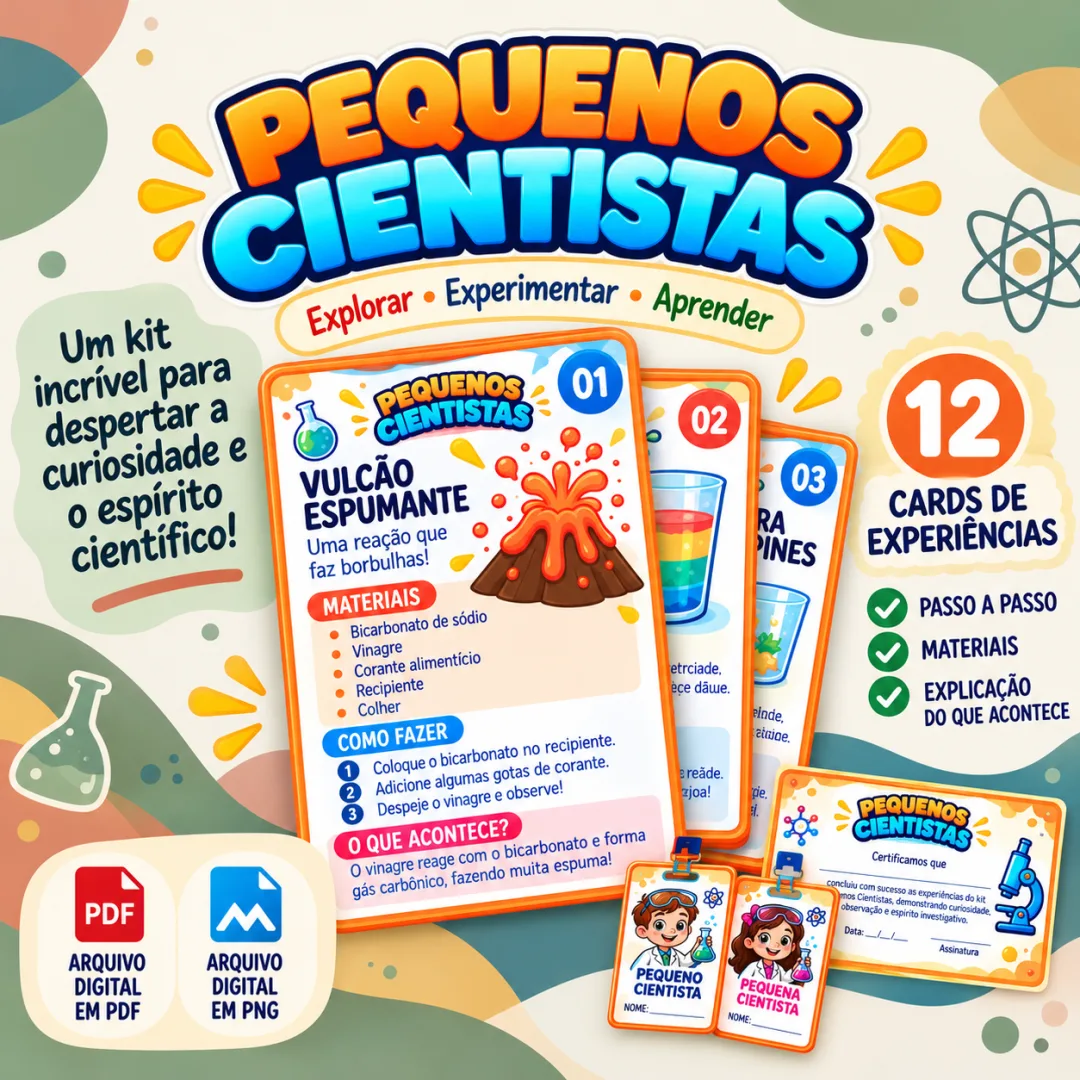 Recurso Digital Infantil - PEQUENOS CIENTISTAS 