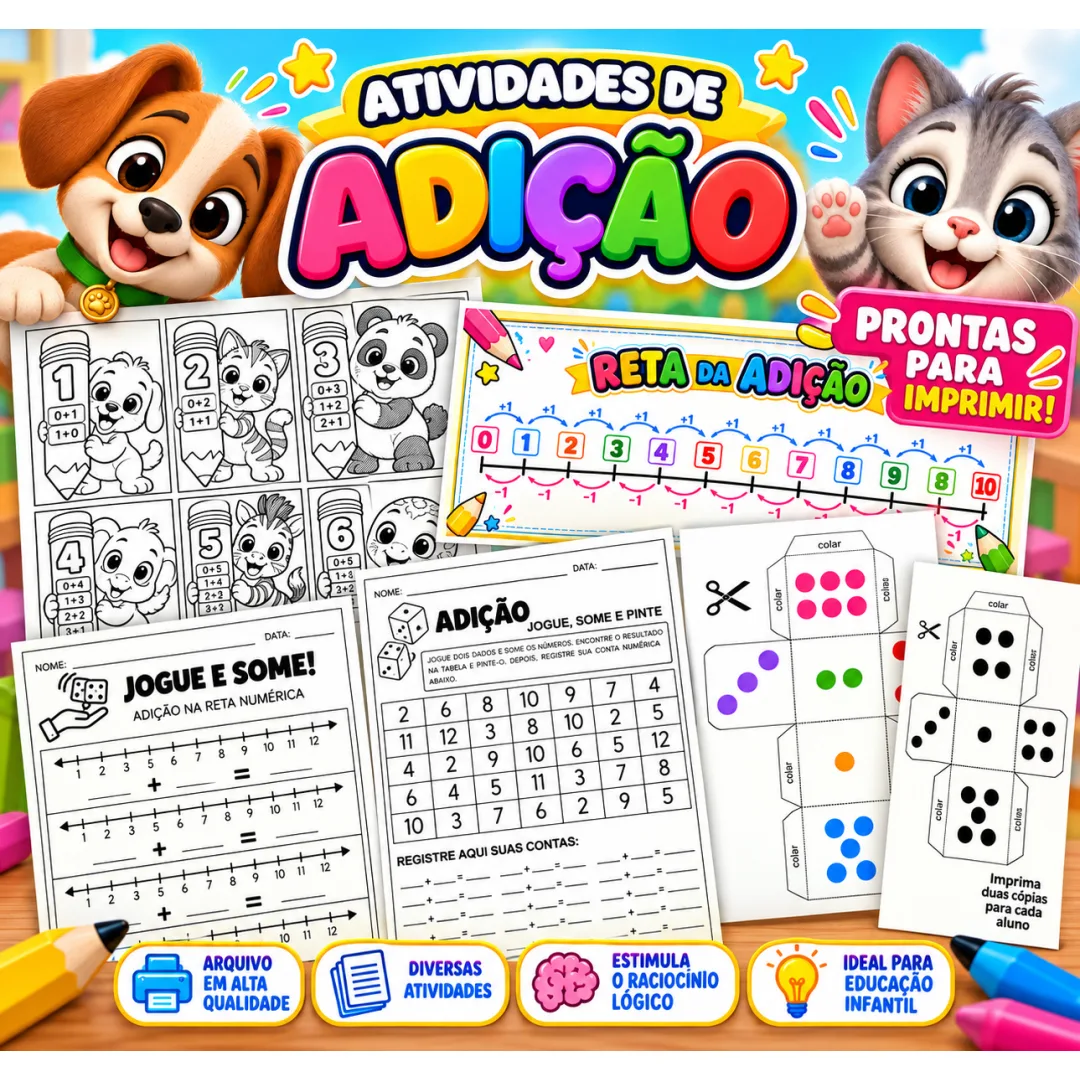 Reta da adição - Painel Interativo de Matemática 1ºano - PDF