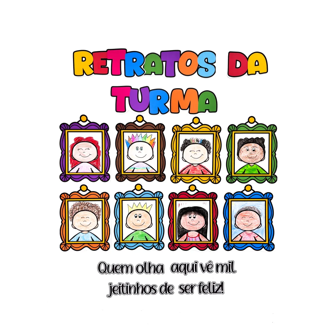 Retratos da Turma - Mural da Consciência Negra PDF para Educação Infantil
