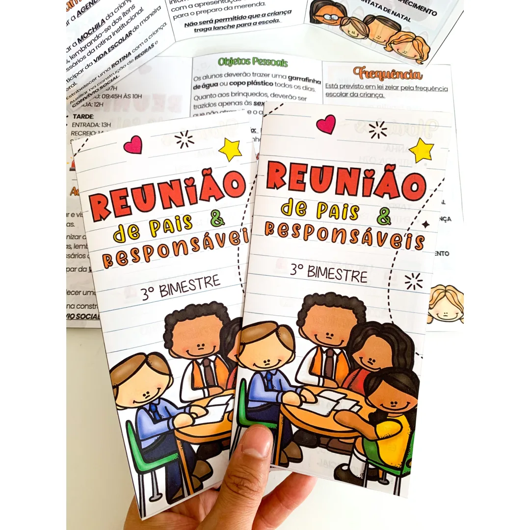 REUNIÃO DE PAIS: FOLDER EDITÁVEL
