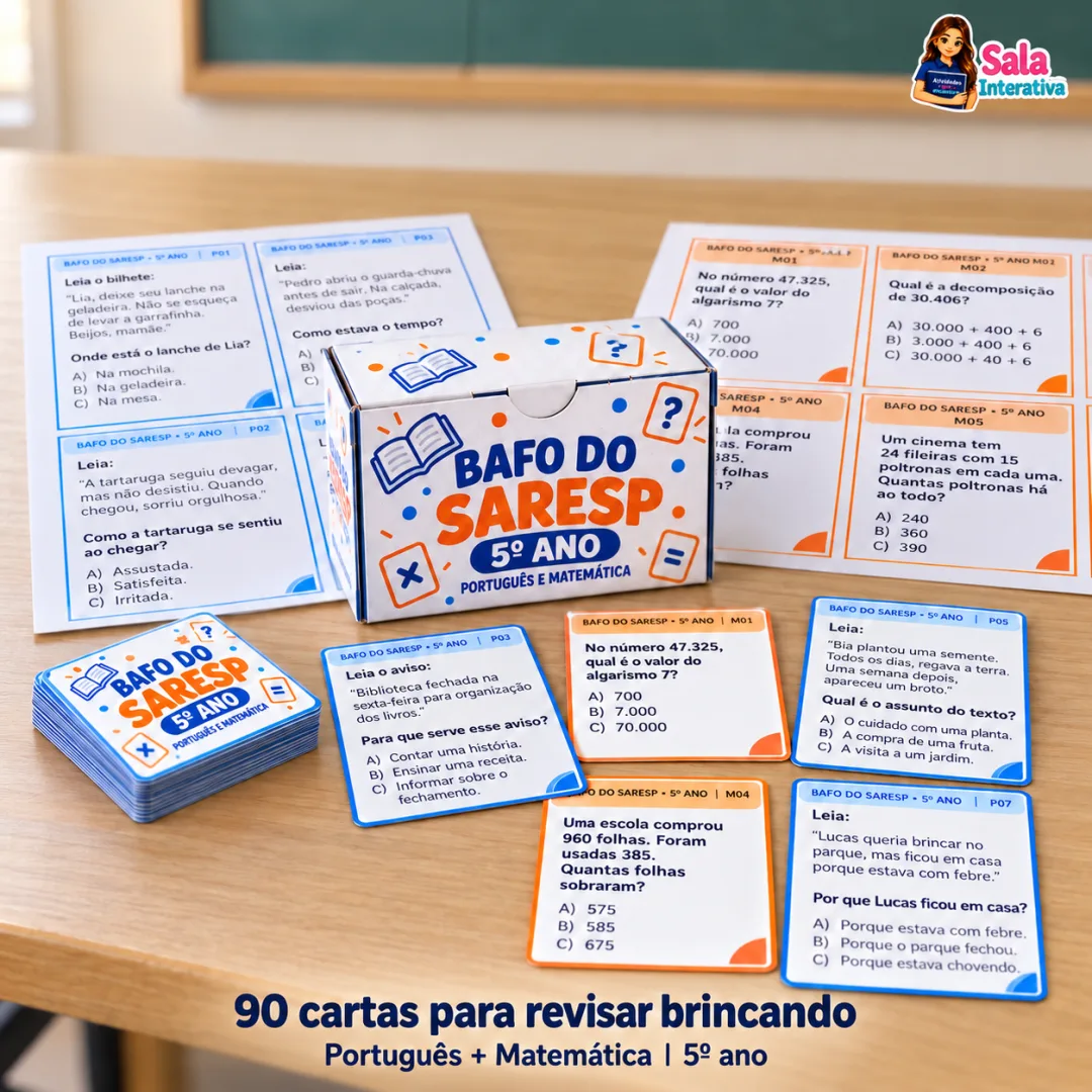 Bafo do SARESP -  5º Ano- PDF 