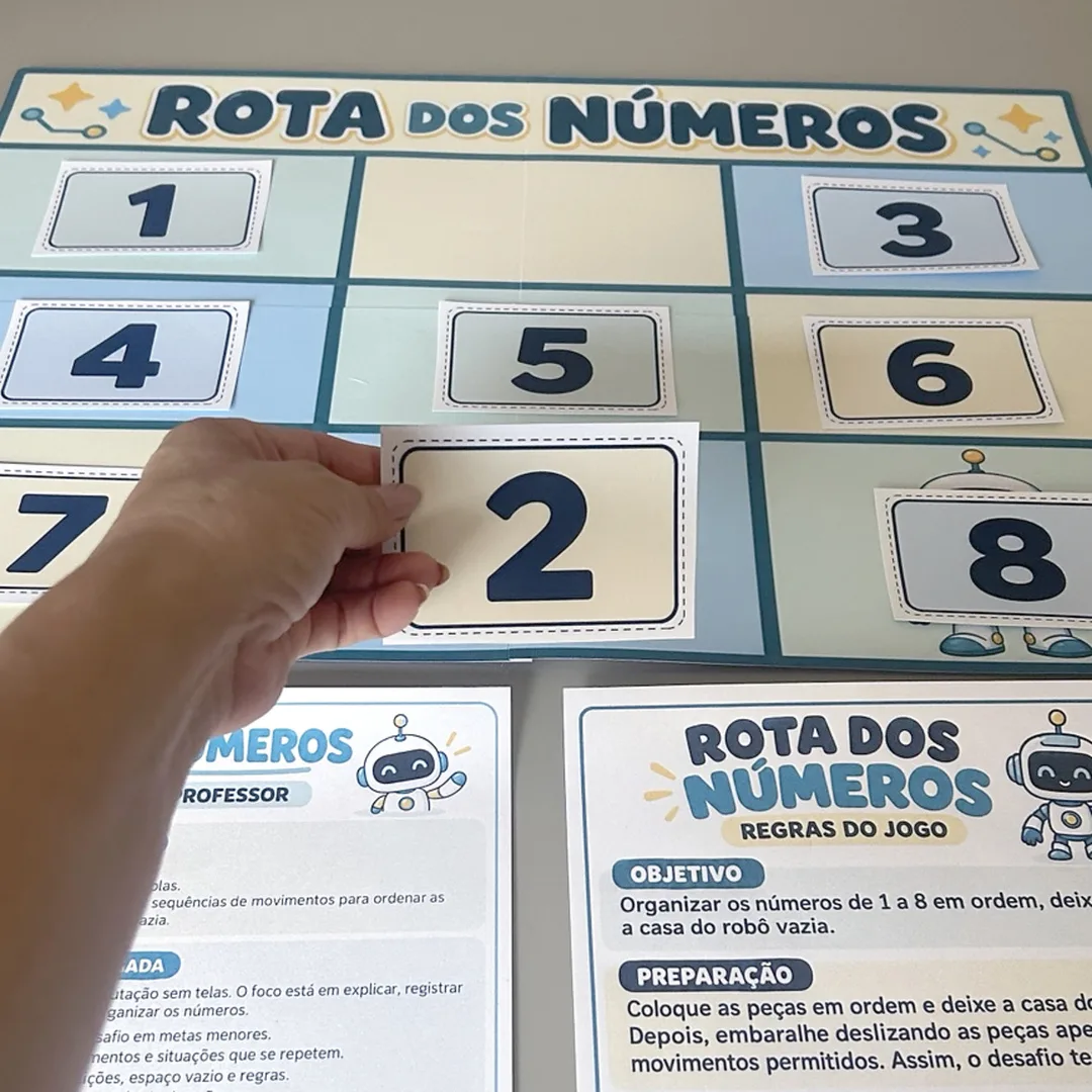 Rota dos Números - Atividade de Computação Desplugada - PDF- 4º e 5º Anos