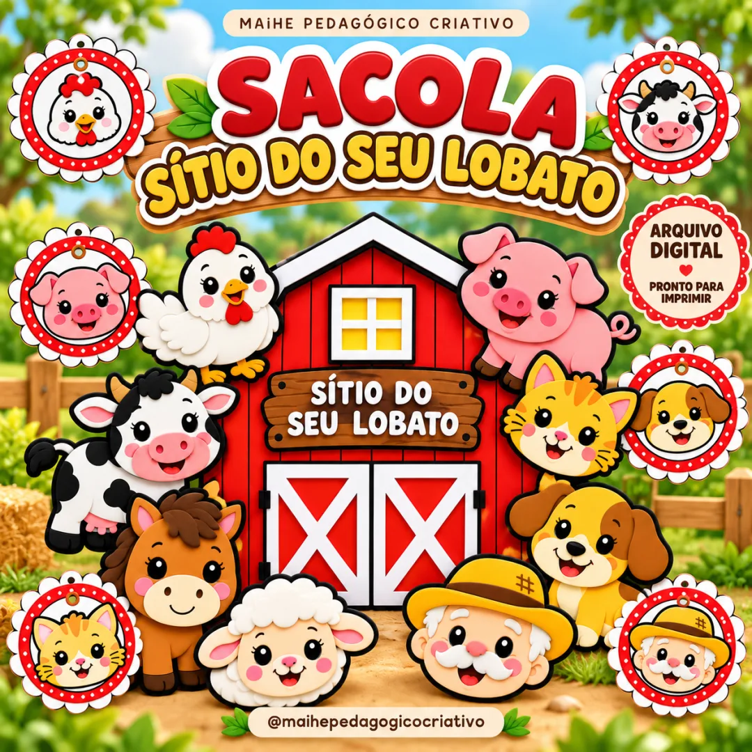 Sacola Celeiro — Sítio Do Seu Lobato - Educação Infantil - Arquivo Digital 
