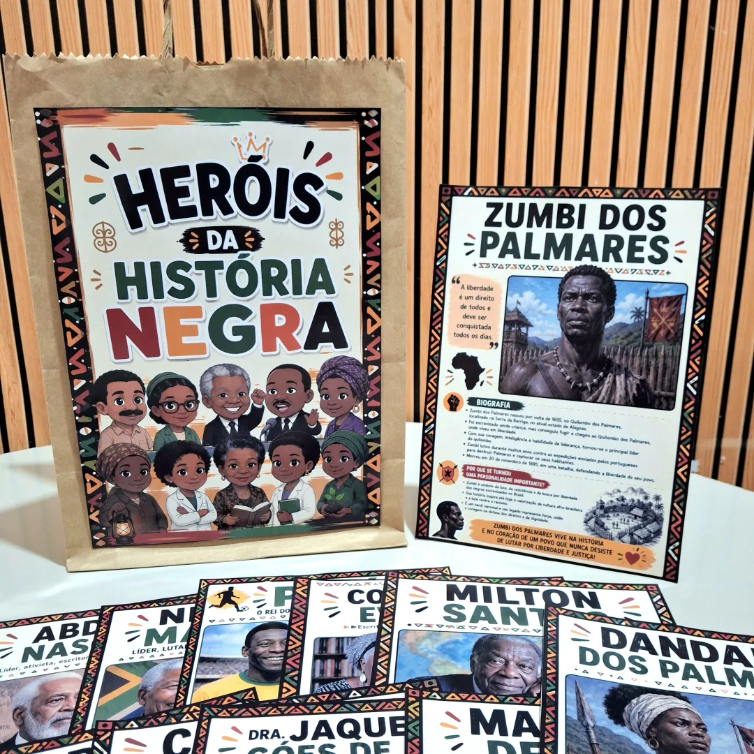 Sacola Interativa - Heróis da História Negra