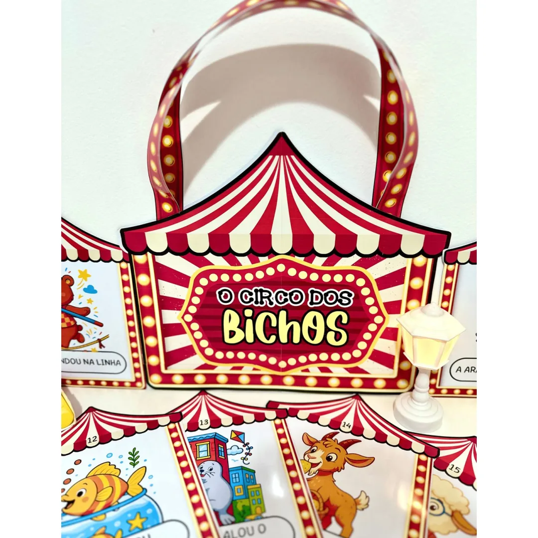 Sacola circo dos bichos