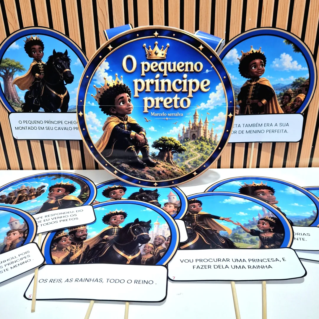 Sacola Contação de História - O Pequeno Príncipe Preto