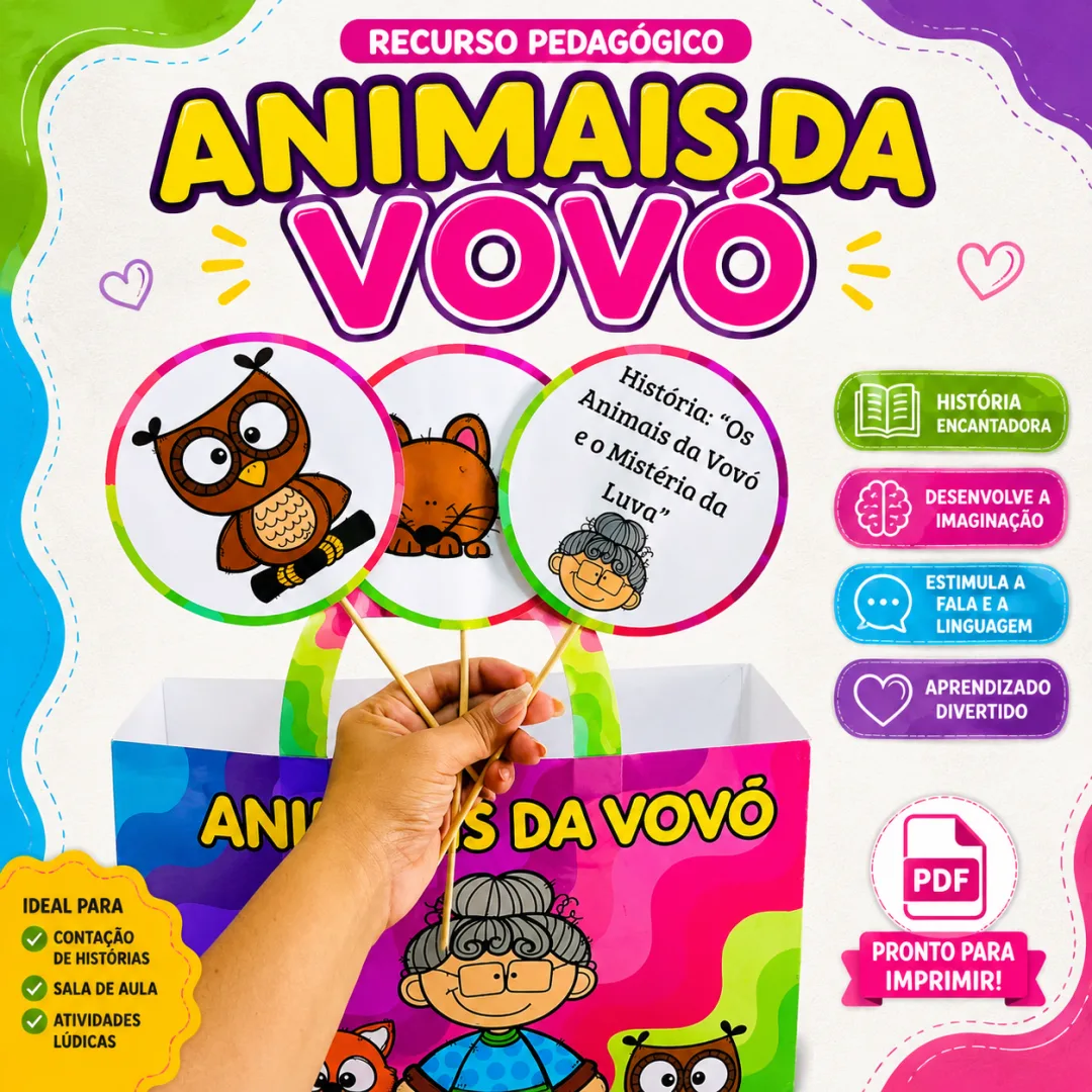 Sacola da Leitura – Os Animais da Vovó e o Mistério da Luva Perdida