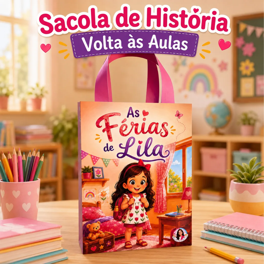 Sacola de História "As Férias de Lila"