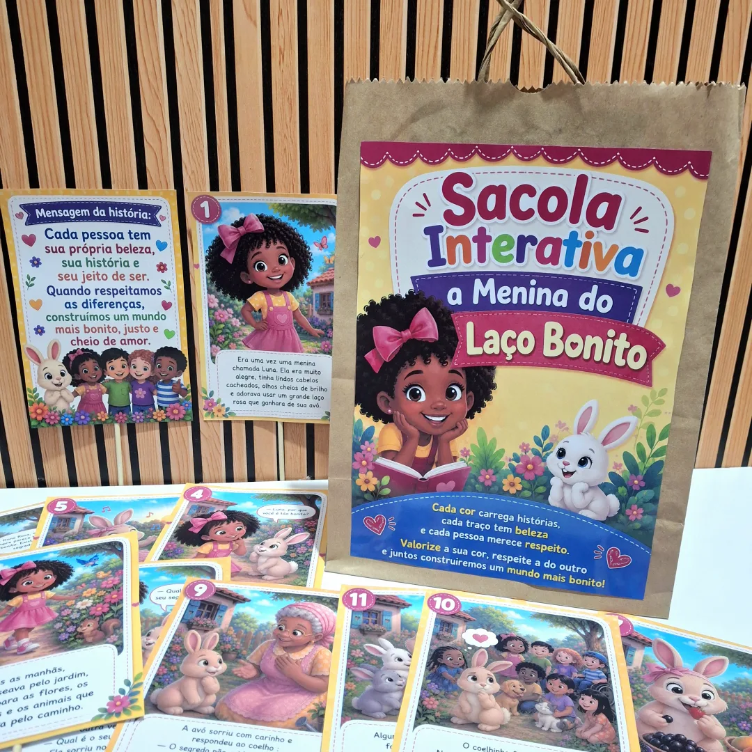 Sacola Interativa - A Menina do Laço Bonito