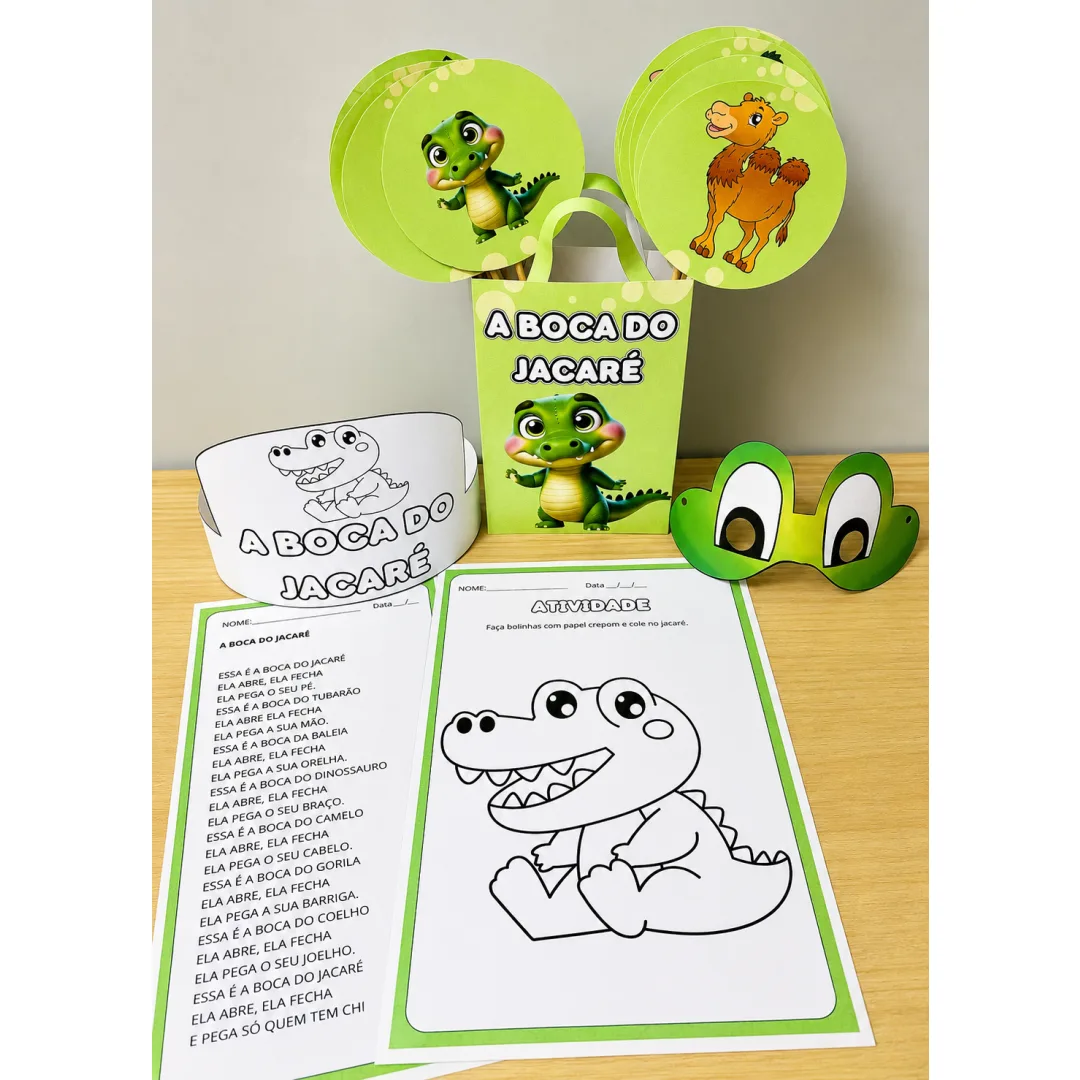 Sacola Musical - a Boca do Jacaré - História Musical - Atividades Completa - Educação Infantil - PDF