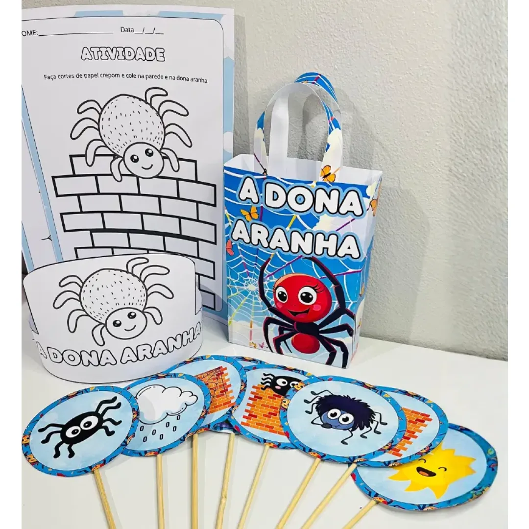 Sacola Musical Dona Aranha + Atividades em PDF