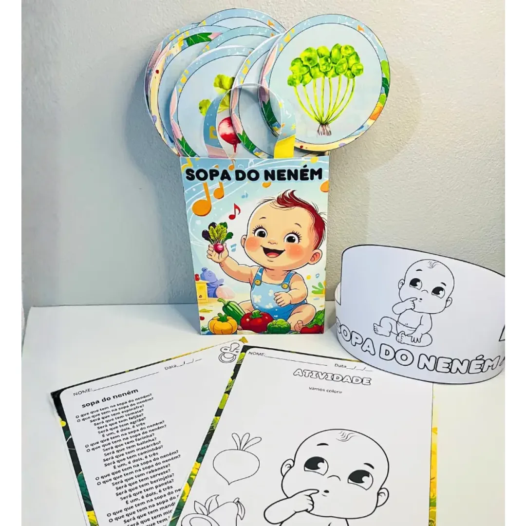 Sacola Musical Sopa do Neném + Atividade em PDF