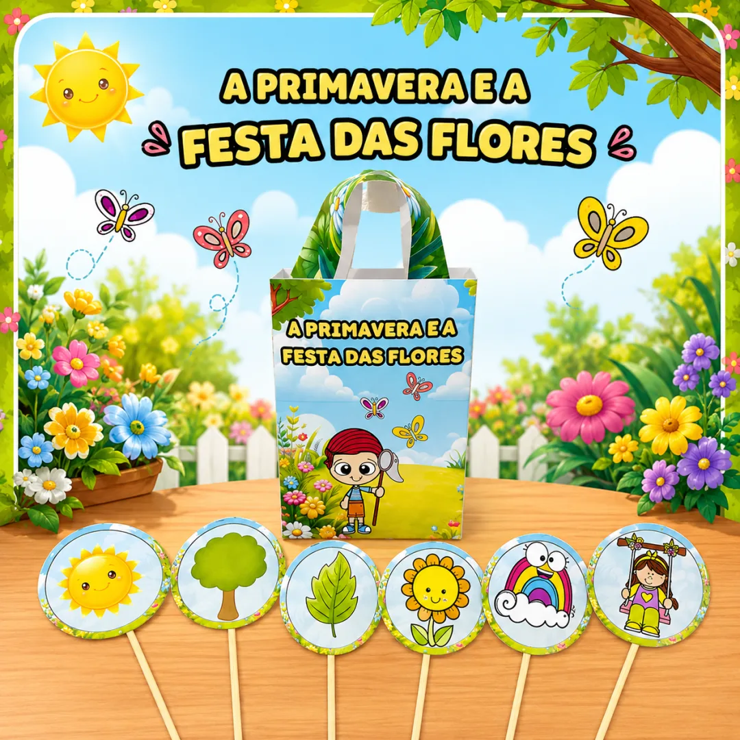 SACOLA TEATRAL – PRIMAVERA E FESTA DAS FLORES 🌷🌈