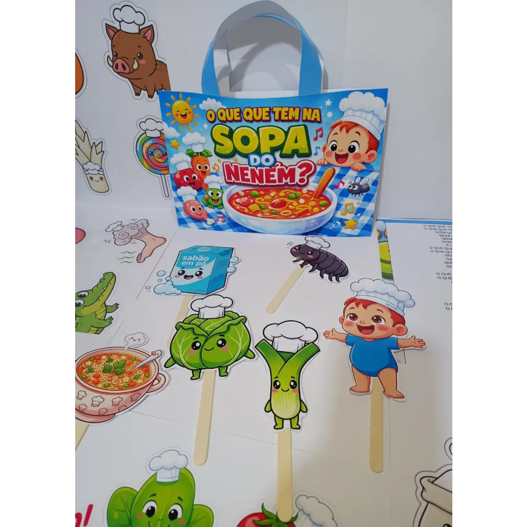 Sacolinha Musical: O Que Tem na Sopa do Neném - PDF com 10 Folhas