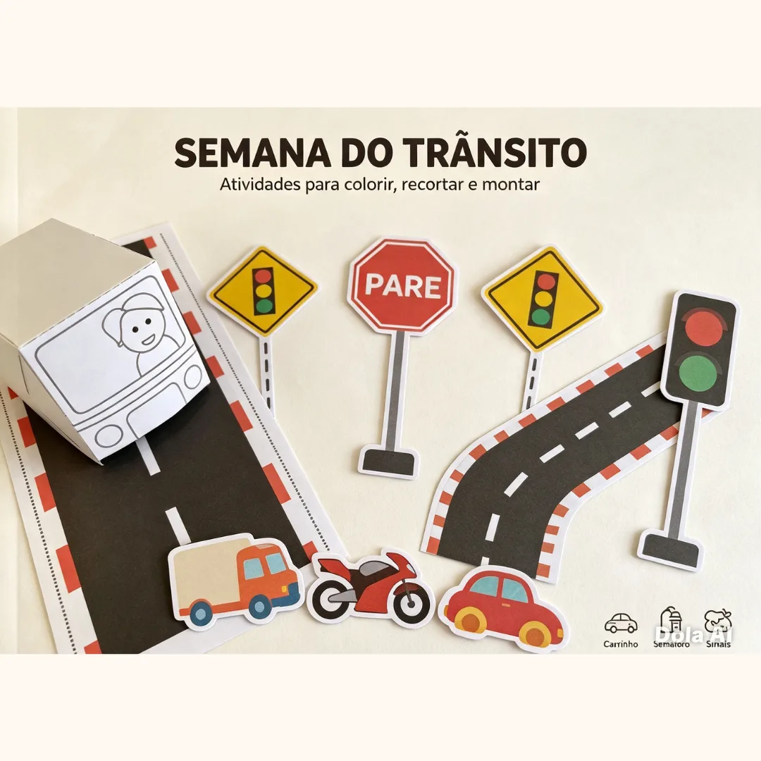 Semana doTrânsito — Atividades Criativas para Educação Infantil em PDF