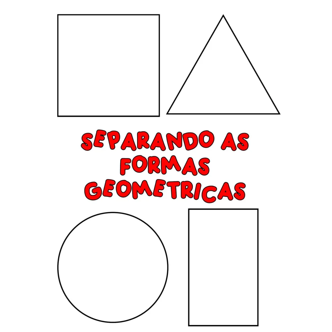 Separando a Formas Geométricas — Pronto para Imprimir