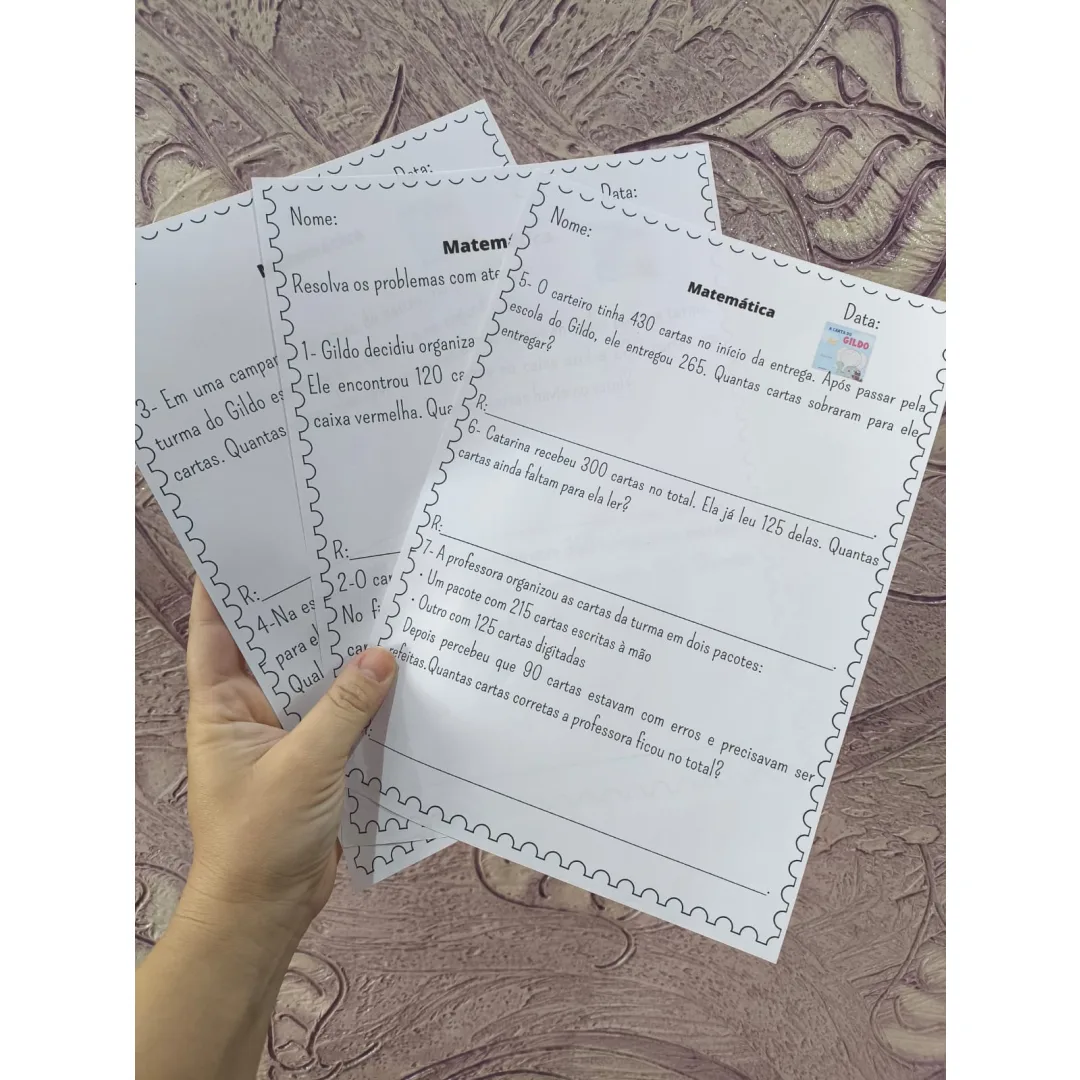 Sequência A carta do Gildo Matemática