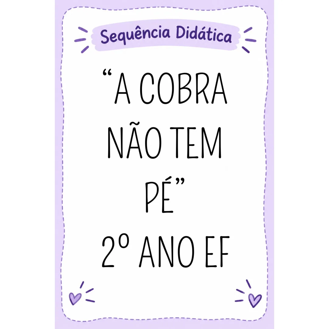Sequência Didática de Língua Portuguesa 2º ANO Ensino Fundamental 