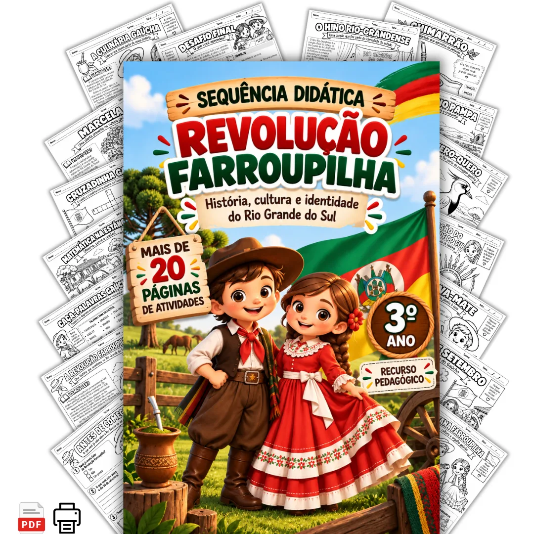 Sequência Didática – REVOLUÇÃO FARROUPILHA - Ensino Fundamental em PDF