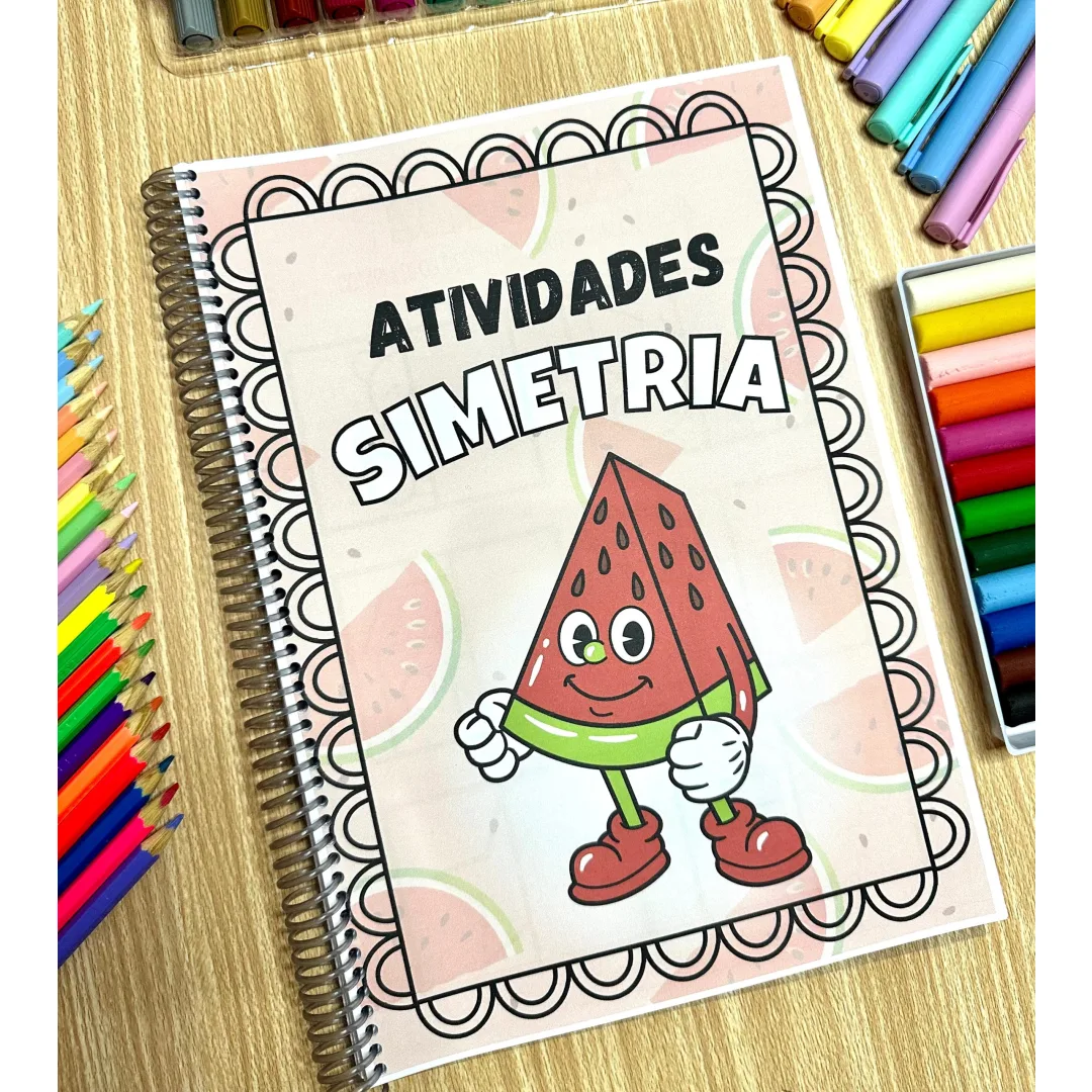 Apostila de Simetria PDF - Atividades de Percepção Visual, Coordenação Motora e Raciocínio Lógico Infantil
