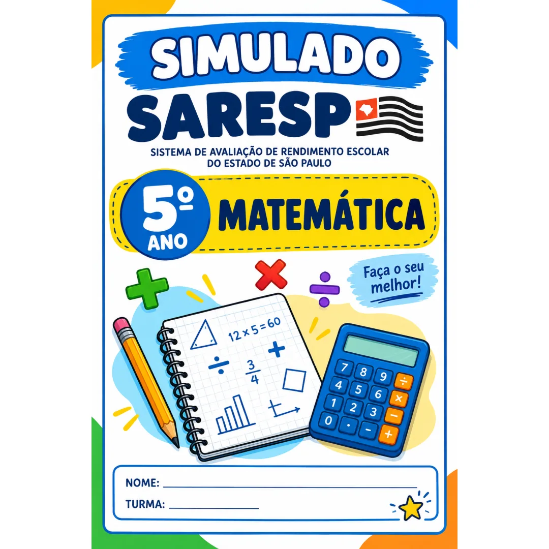 Simulado SARESP de Matemática 5º Ano em Pdf
