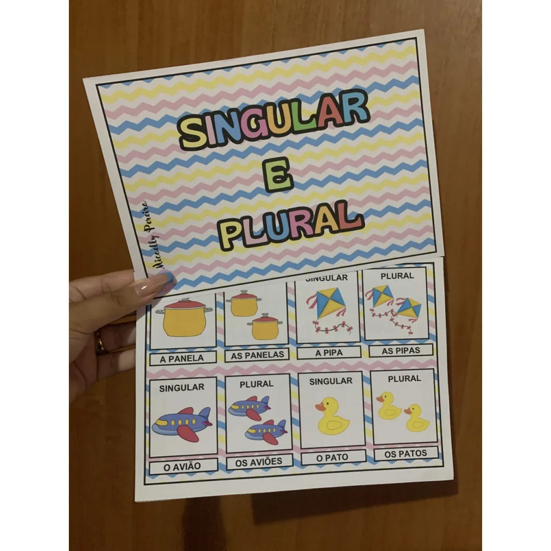 Singular e Plural — Pronto para Imprimir