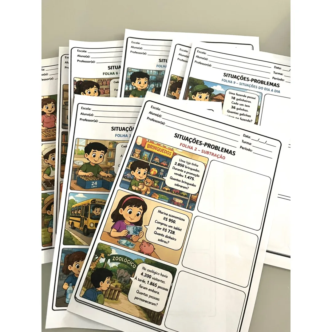 SITUAÇÕES-PROBLEMAS – 3º ao 5º Ano