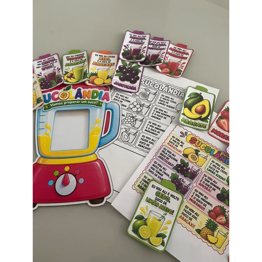 Sucolândia — Vamos Preparar Um Suco? em PDF - Infantil